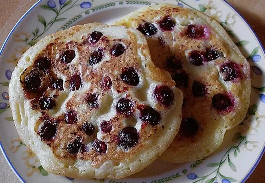 Pancakes mit Blueberries