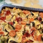 Gemüseauflauf mit Blumenkohl und Champignons