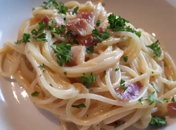 Koelkasts Spaghetti Carbonara