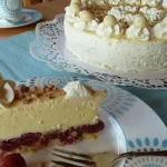 Eierlikör Cremekuchen mit Kirschen