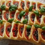 Blätterteig-Tomaten-Quadrate