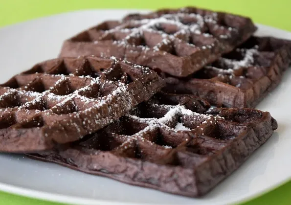 Brownie Schokoladen Waffeln