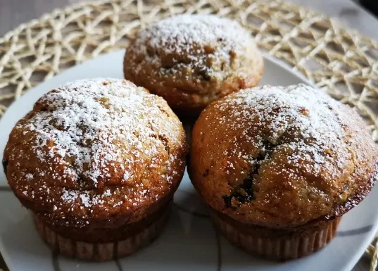 Bananen-Muffins mit Schokolade