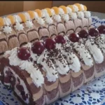 Schwarzwälder Kirsch Biskuitrolle