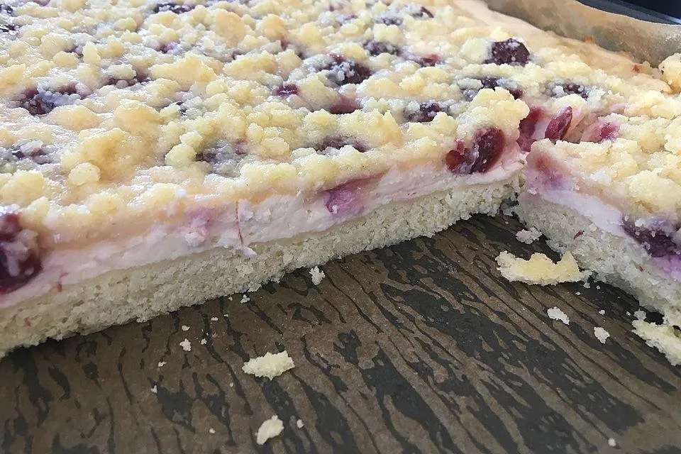 kaese-kirschkuchen-vom-blech - Best Rezepte