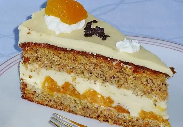 Karotten Orangencreme Torte