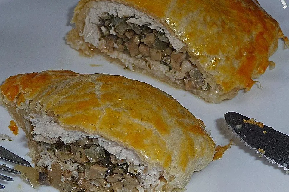 gefuelltes-huehnerfilet-in-blaetterteig - Best Rezepte