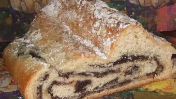 Apfel Mohn Stollen