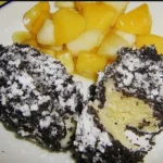 Apfel - Topfennocken mit Mohn