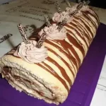 Biskuitrolle mit Nutella-Cappuccinosahne