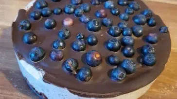 Blaubeer Schokotorte ohne Backen