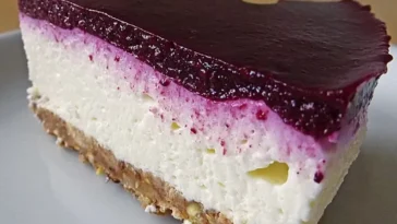 Blueberry Cheesecake mit Crunchy-Boden