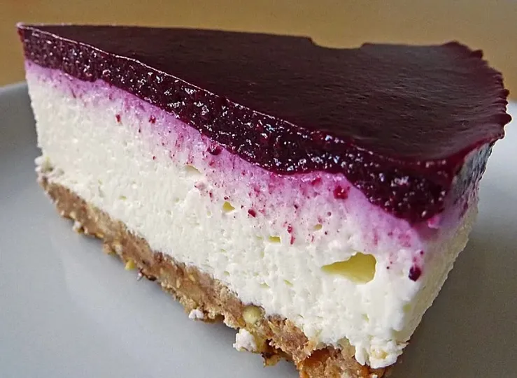 Blueberry Cheesecake mit Crunchy-Boden