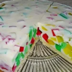 Bunte Götterspeise Torte