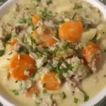 Claudis Kartoffel-Gemüse-Käsesuppe