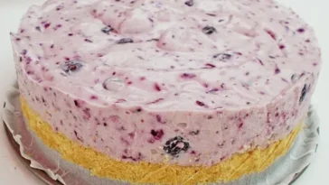 Heidelbeer Quark Torte