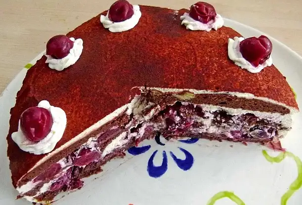 Low-Carb Schwarzwälderkirschtorte