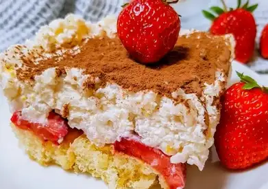 Milchreis-Erdbeer-Tiramisu