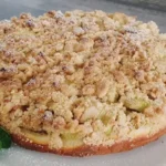 Rhabarber - Streusel Kuchen auf Quark - Öl Teig