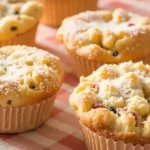 Rhabarbermuffins mit Streuseln