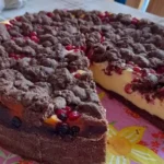 Urmelis cremiger Johannisbeer-Schokostreusel-Kuchen