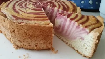 Zebra Himbeer Käsekuchen