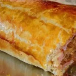 Käse Hackbraten in Blätterteig