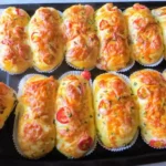 pizza brötchen aus dem backofen