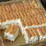 Butterkeks kuchen mit vanillecreme