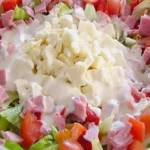 Chefsalat mit schmand dressing