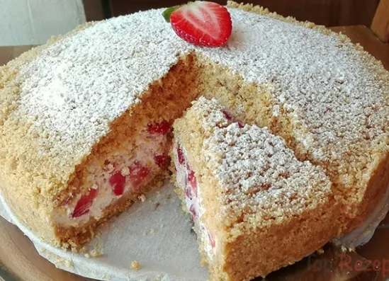 Einfacher Quarkkuchen ohne Boden