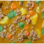 Hackfleisch Kartoffel Möhren Eintopf