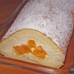 Mandarinenquark Biskuitrolle