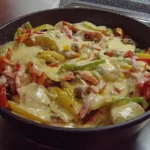 Paprika Pfanne mit Kartoffeln und Hackfleisch