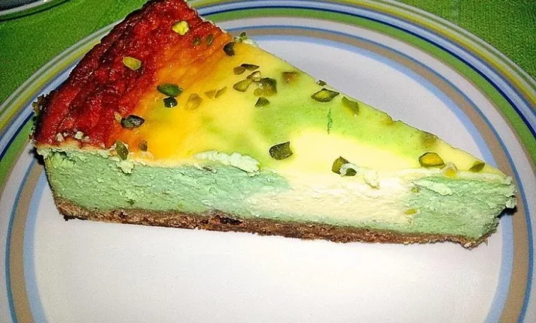 Käsekuchen mit Waldmeister