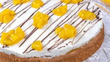 Pfirsich Sahne Kuchen