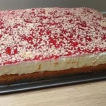 Spaghettieis-Blechkuchen