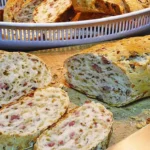 Zwiebel Käse Schinken Brot