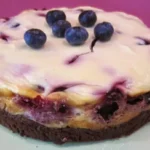 Blueberry‑Cheesecake-Brownie