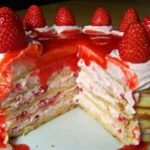 Erdbeer Mascarpone Waffeltorte