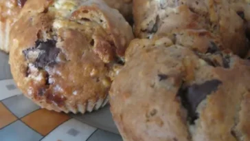 White and black Chocolate Muffins