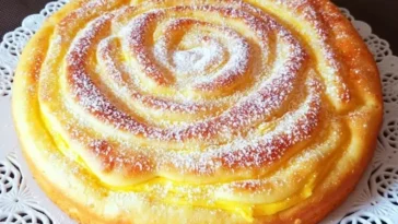 Apfelkuchen mit Vanillepudding