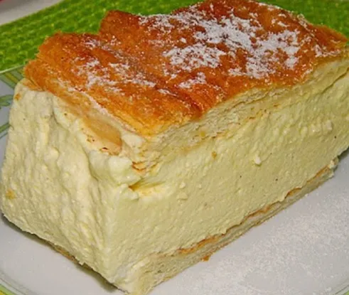 Cremeschnitte mit Topfenmousse