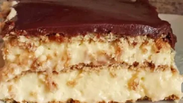 Eclair Kuchen ohne Backen