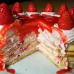 Erdbeer Mascarpone Waffeltorte