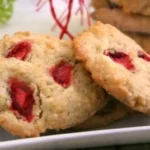 Erdbeer Zitronen Cookies mit weißer Schokolade