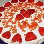 Kalorienarme Erdbeertorte mit Quark