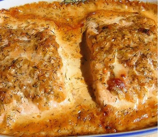 Lachs Sahne Gratin