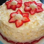 Lecker Erdbeer Raffaello Torte