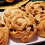 Marzipan Rosinenschnecken